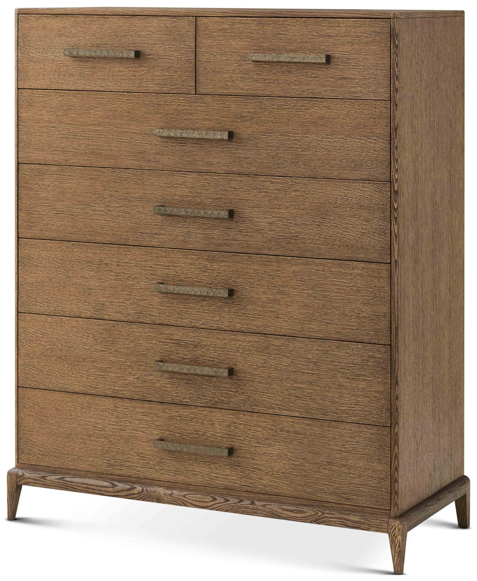 Theodore Alexander Naples Tall Chest Tobacco – angle view