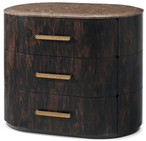 Theodore Alexander Encore Quartz Top Nightstand I – angle view