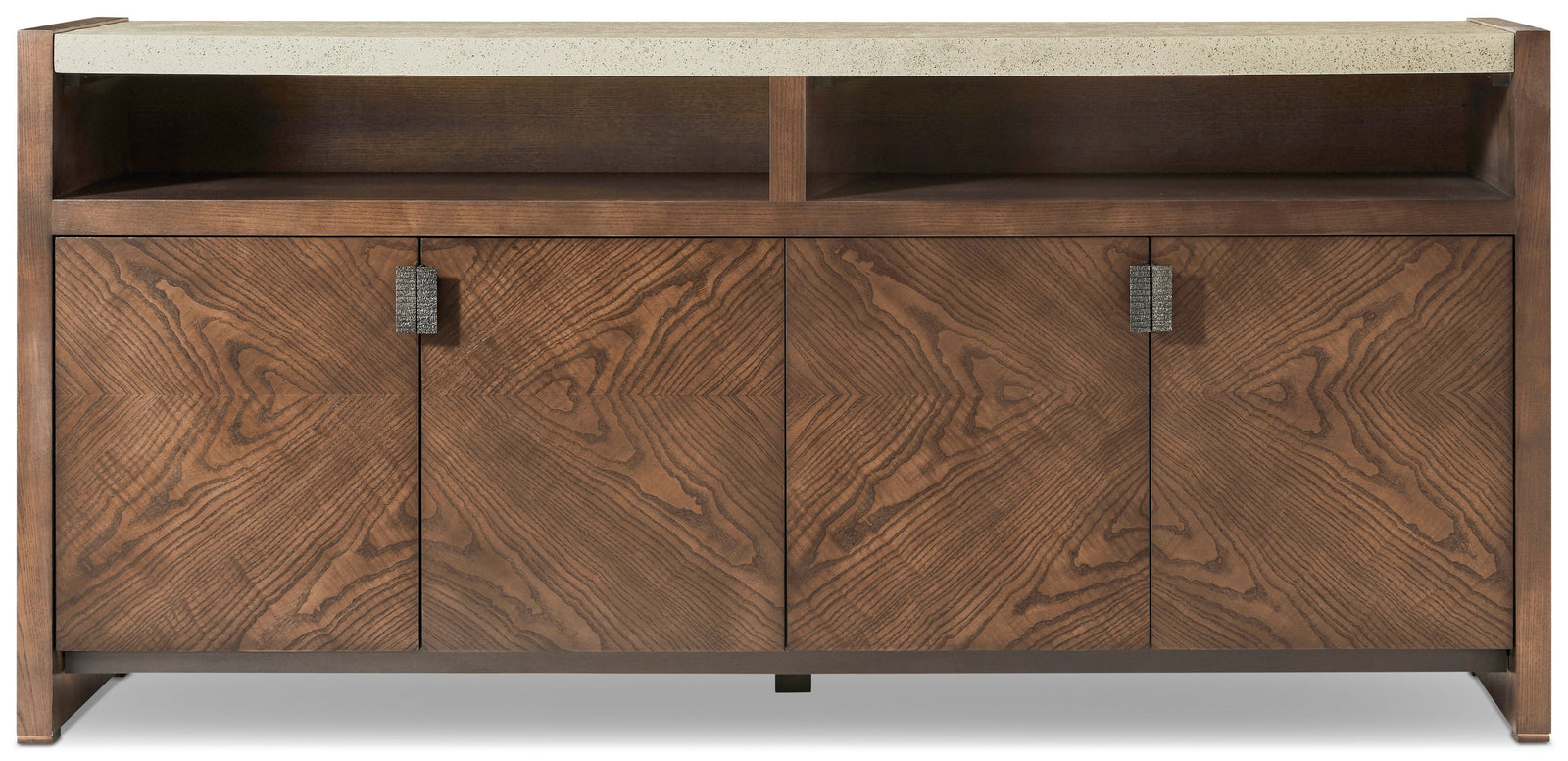 Theodore Alexander Catalina Media Cabinet Earth – front view