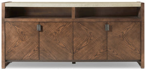 Theodore Alexander Catalina Media Cabinet Earth – front view