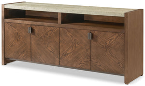 Theodore Alexander Catalina Media Cabinet Earth – angle view