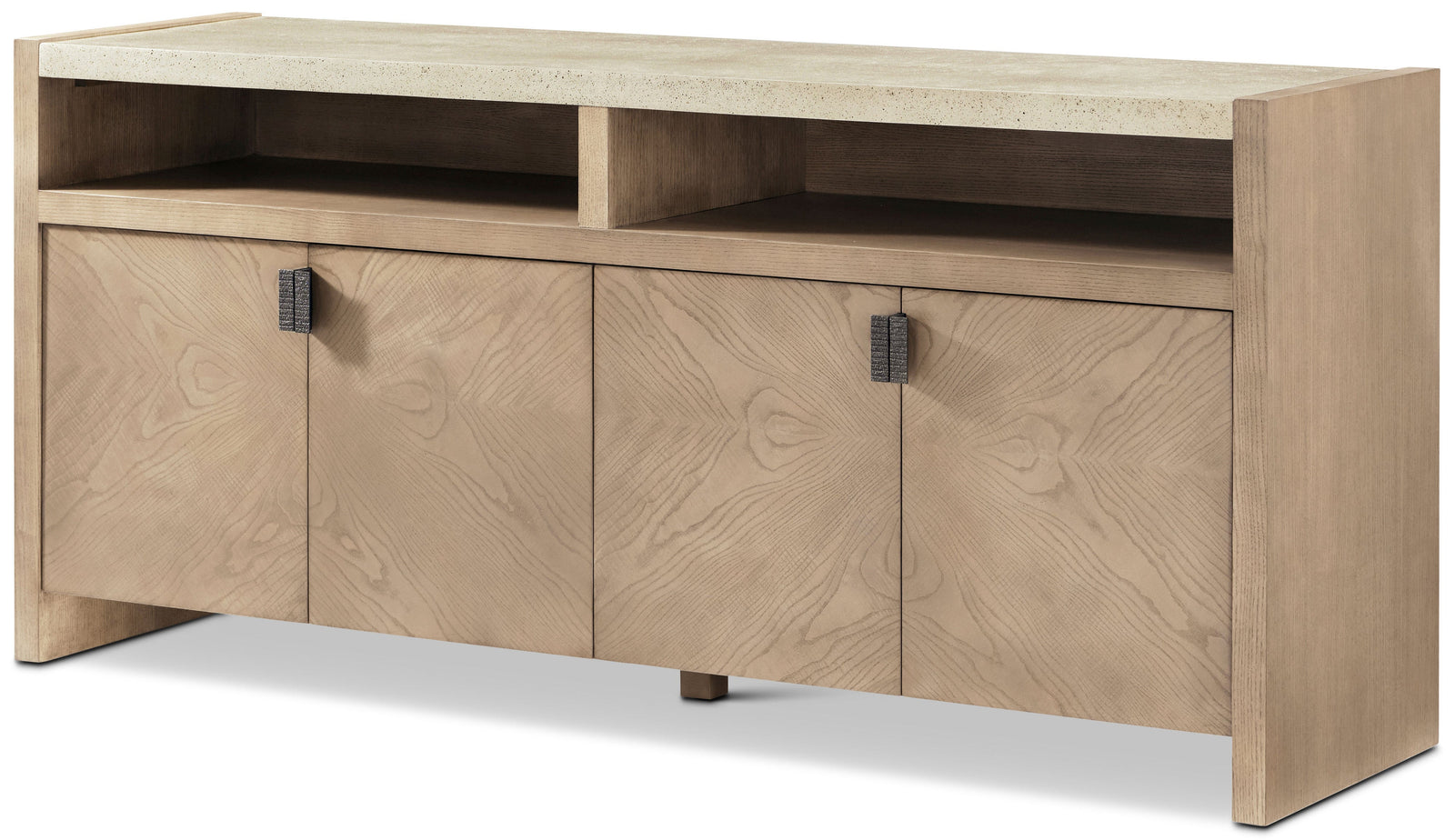 Theodore Alexander Catalina Media Cabinet Dune – angle view