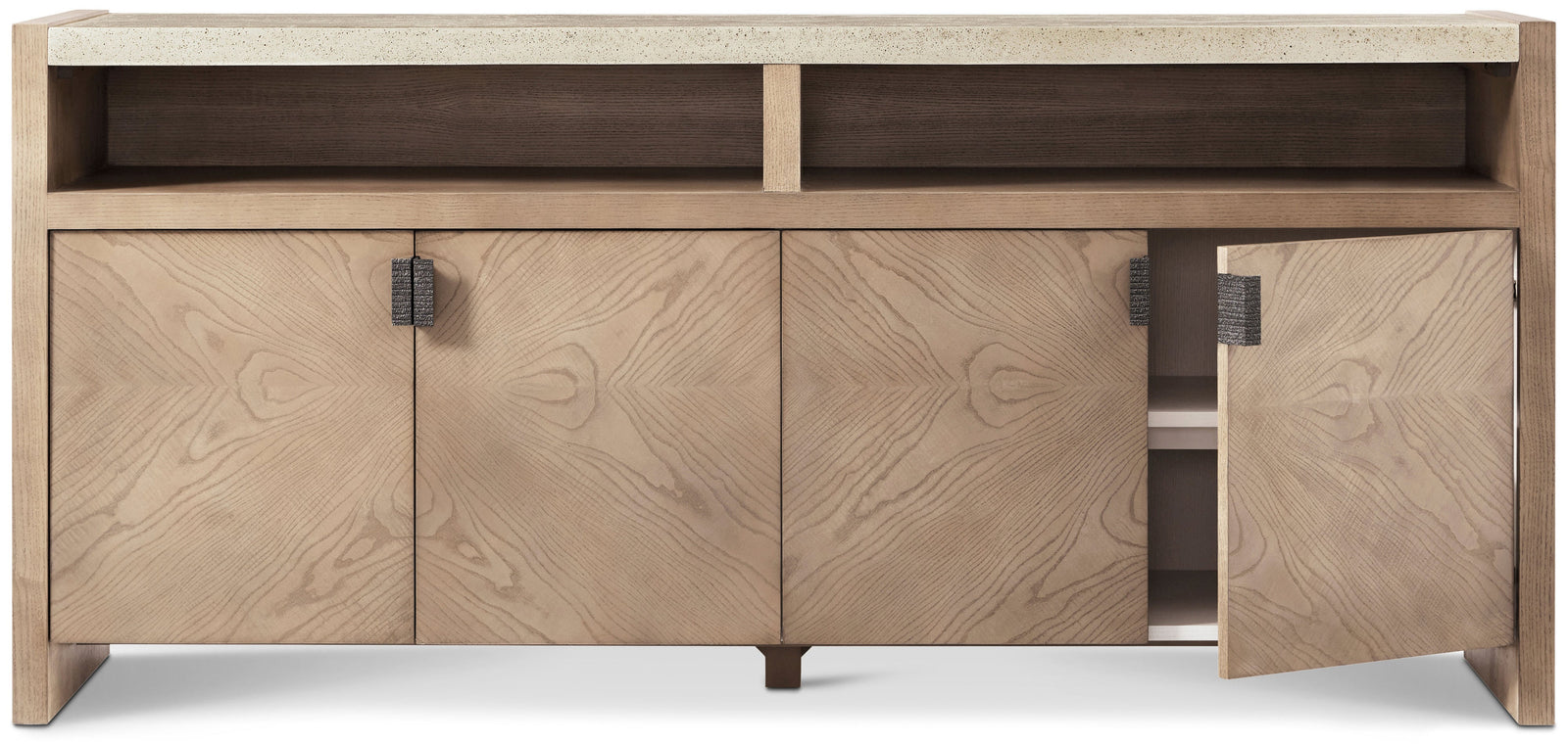Theodore Alexander Catalina Media Cabinet Dune – side view