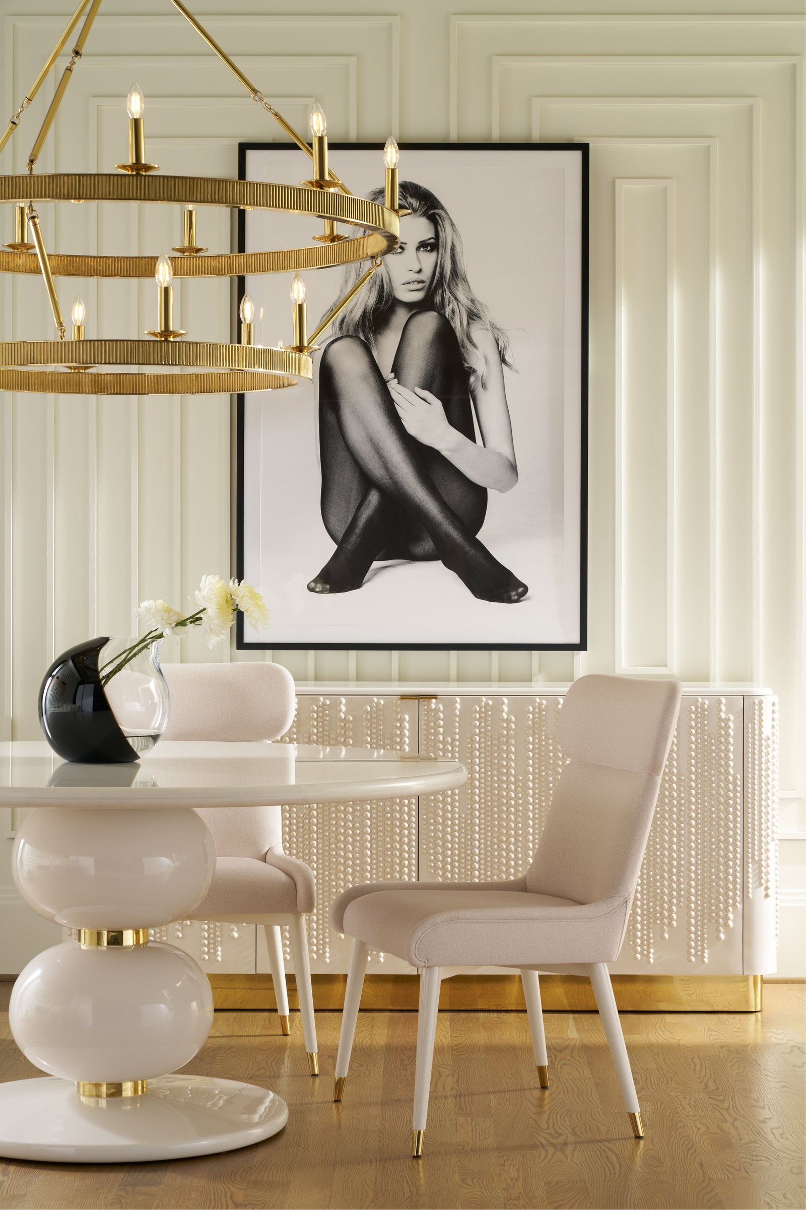 Theodore Alexander Judith Leiber 4-Door Credenza – room setting
