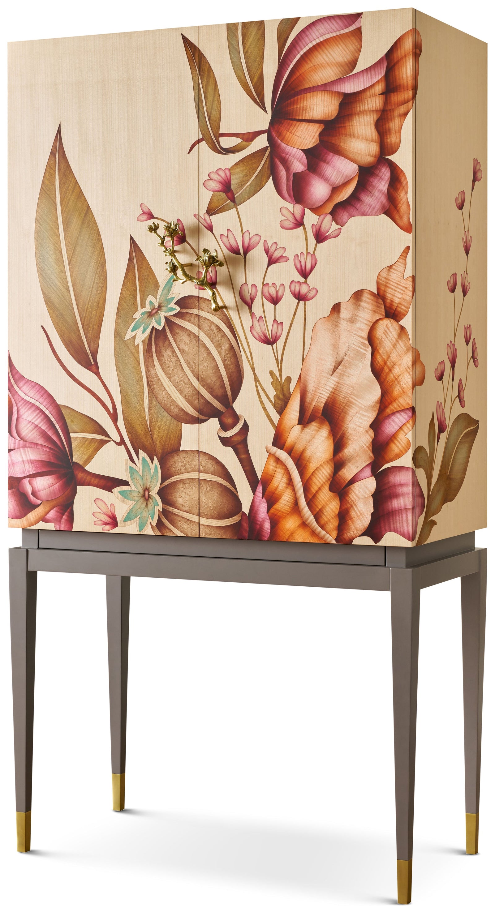 Theodore Alexander Bouquet Bar Cabinet – angle view