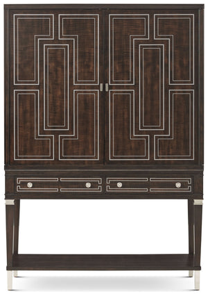 Theodore Alexander Spencer London Bar Cabinet SPL-Fulham, SPL Sloane Black – front view