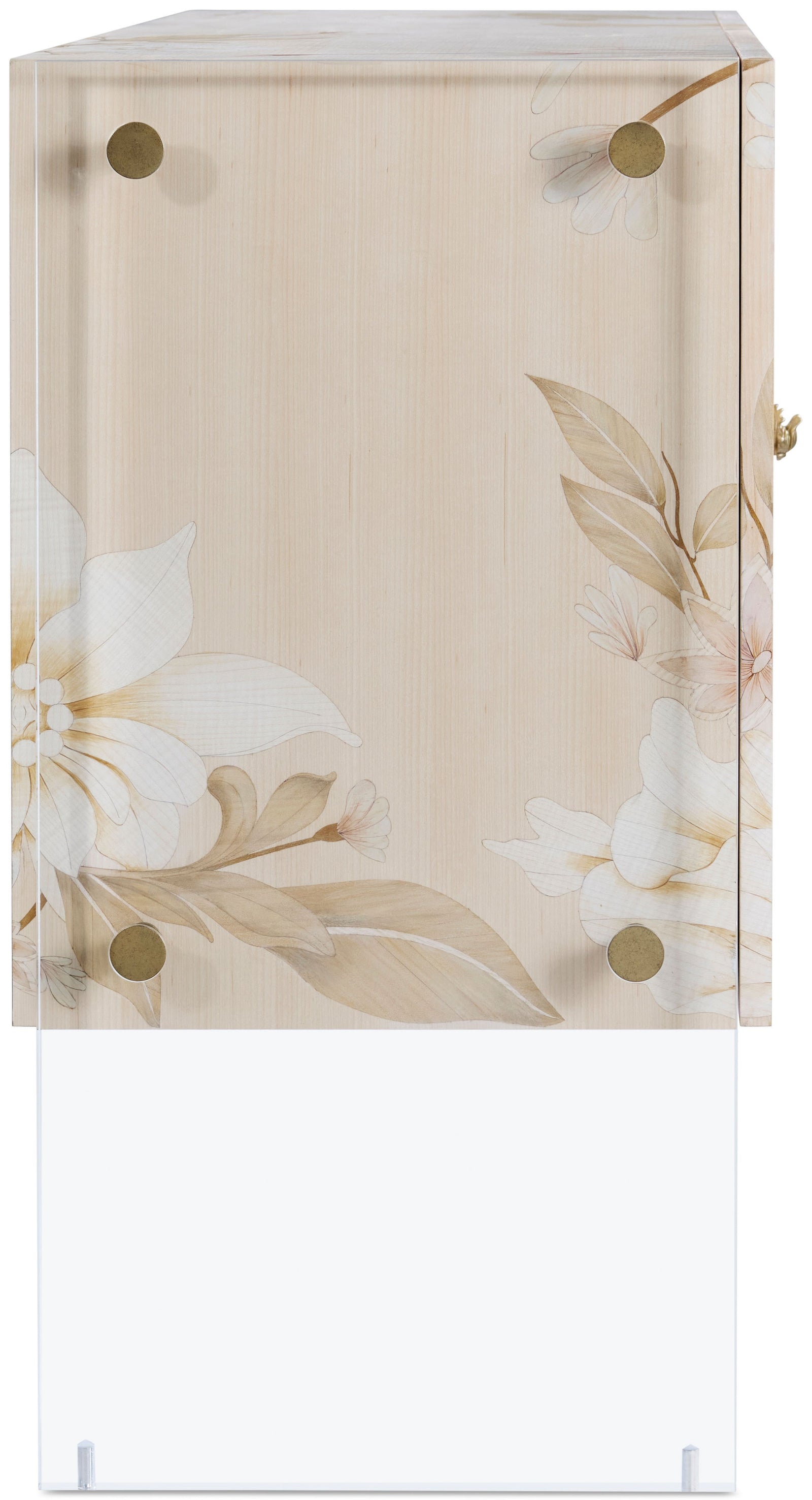Theodore Alexander Bouquet 2-Door Cabinet Buttercream – detail