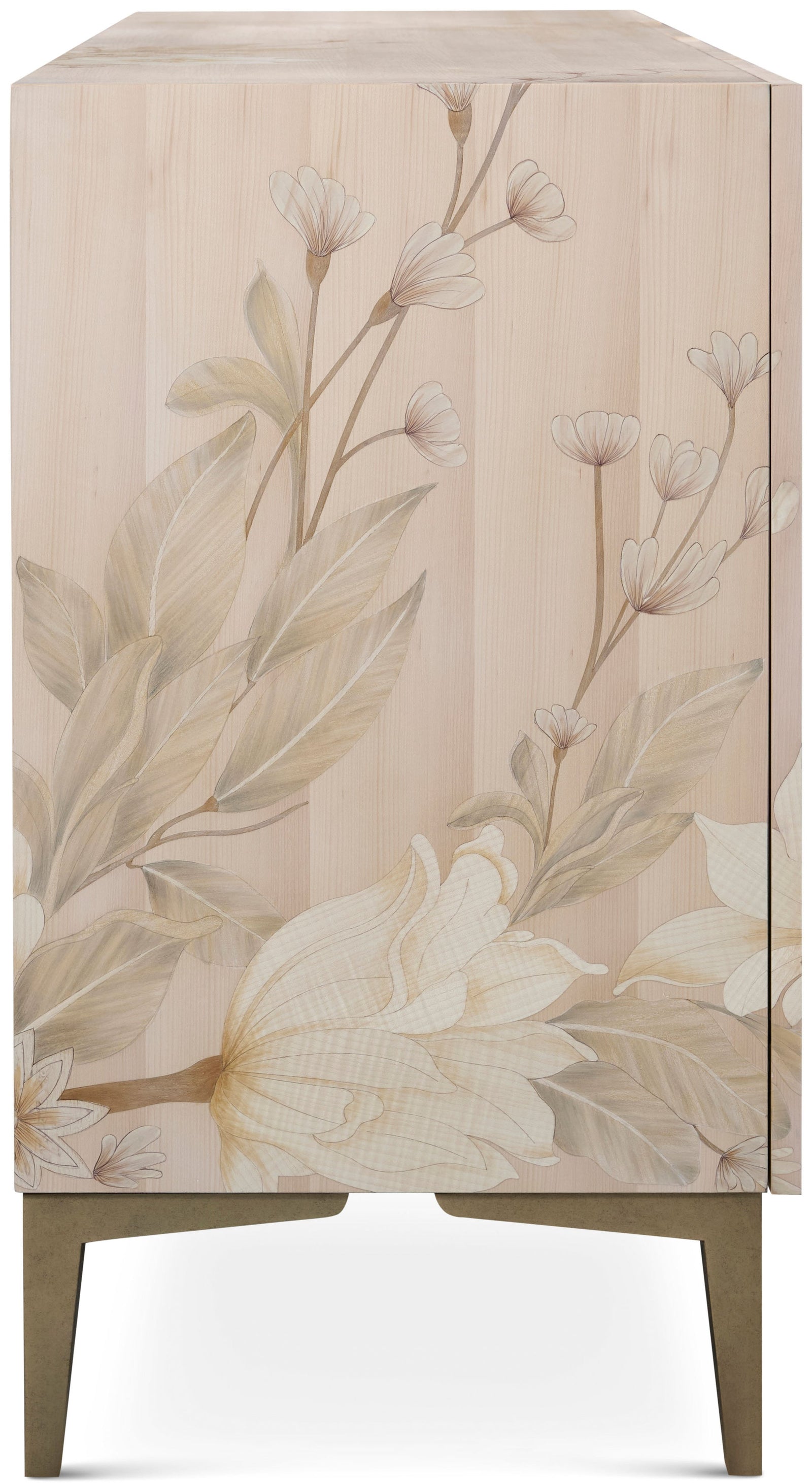 Theodore Alexander Bouquet 4-Door Sideboard Buttercream – room setting