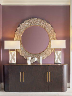 Theodore Alexander Encore Quartz Top Sideboard – room setting