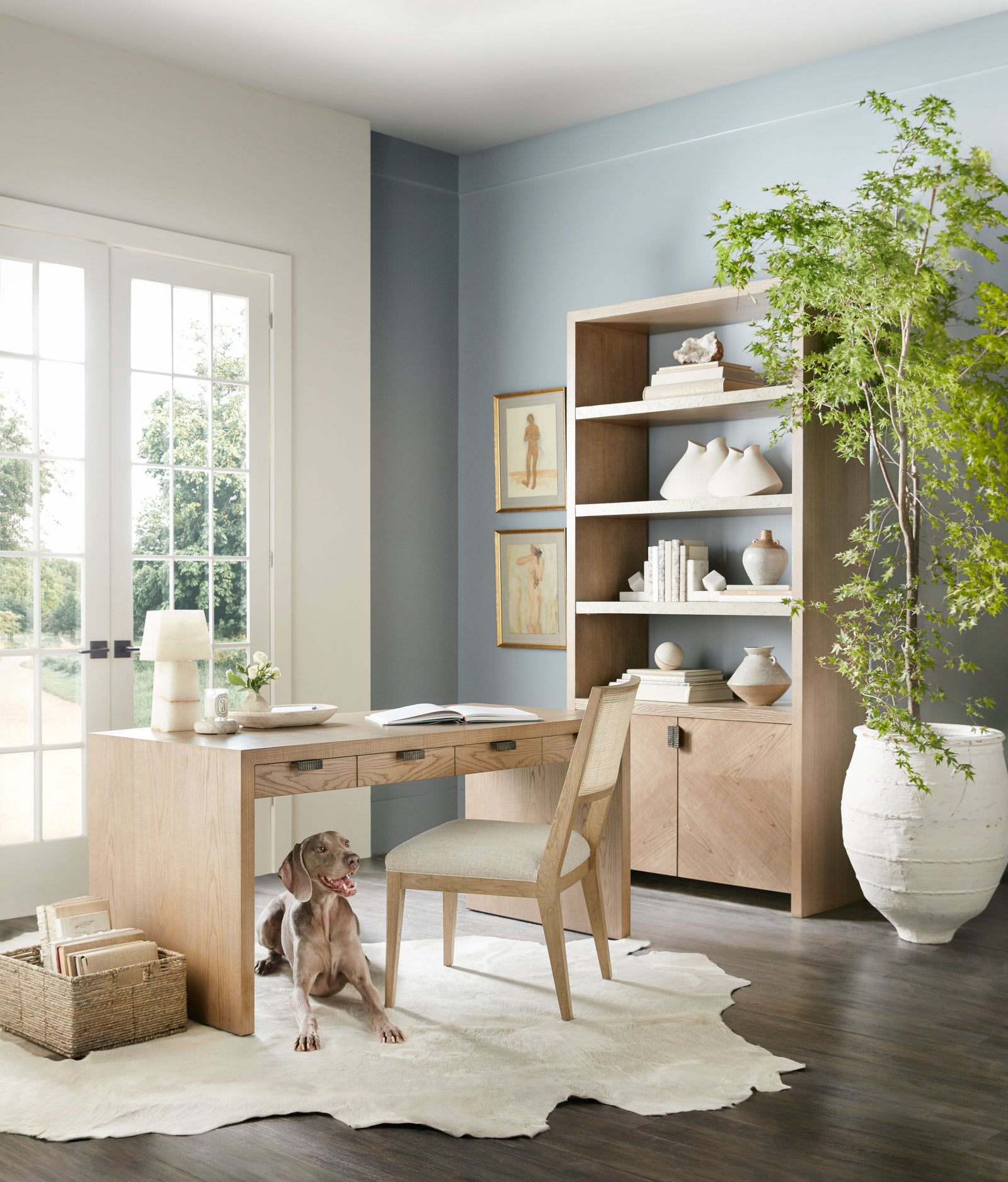 Theodore Alexander Catalina Desk Dune – room setting