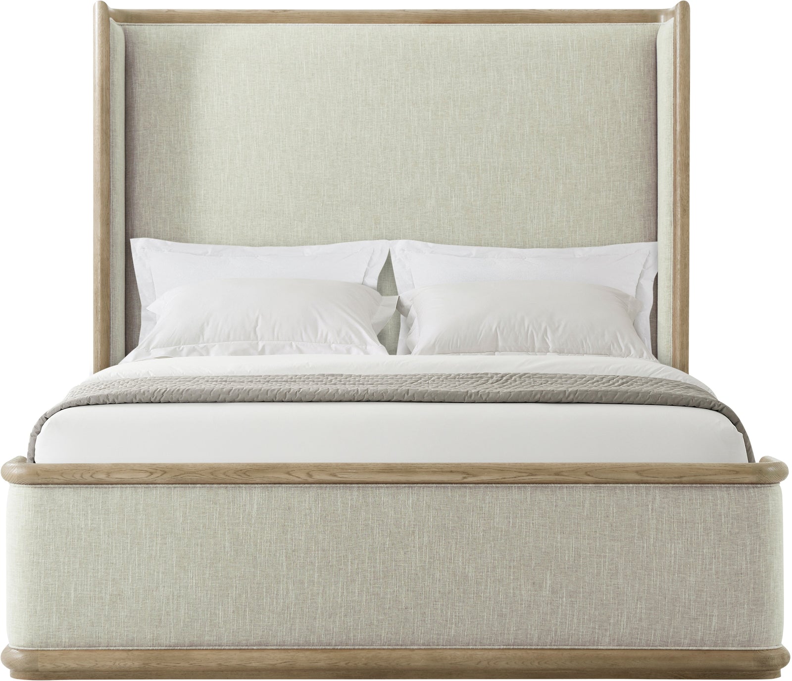 Theodore Alexander Catalina Upholstered Bed Queen / Dune – angle view