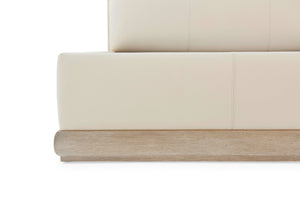 Theodore Alexander Repose Upholstered Bed Queen / Grey Oak – detail
