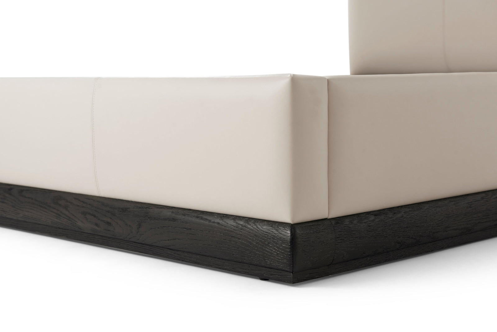 Theodore Alexander Repose Upholstered Bed Queen / Charcoal Oak – detail