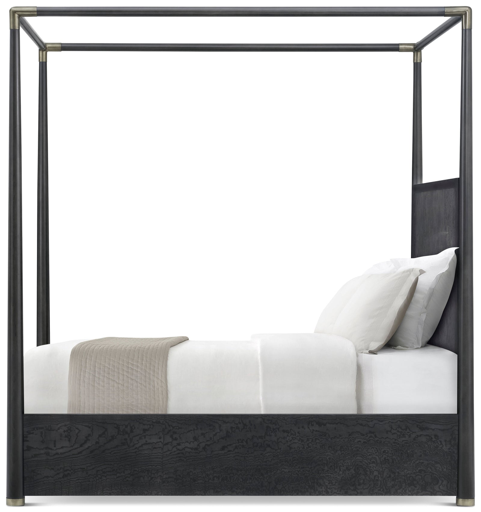 Theodore Alexander Kesden Poster Bed Queen / Silent Black – side view
