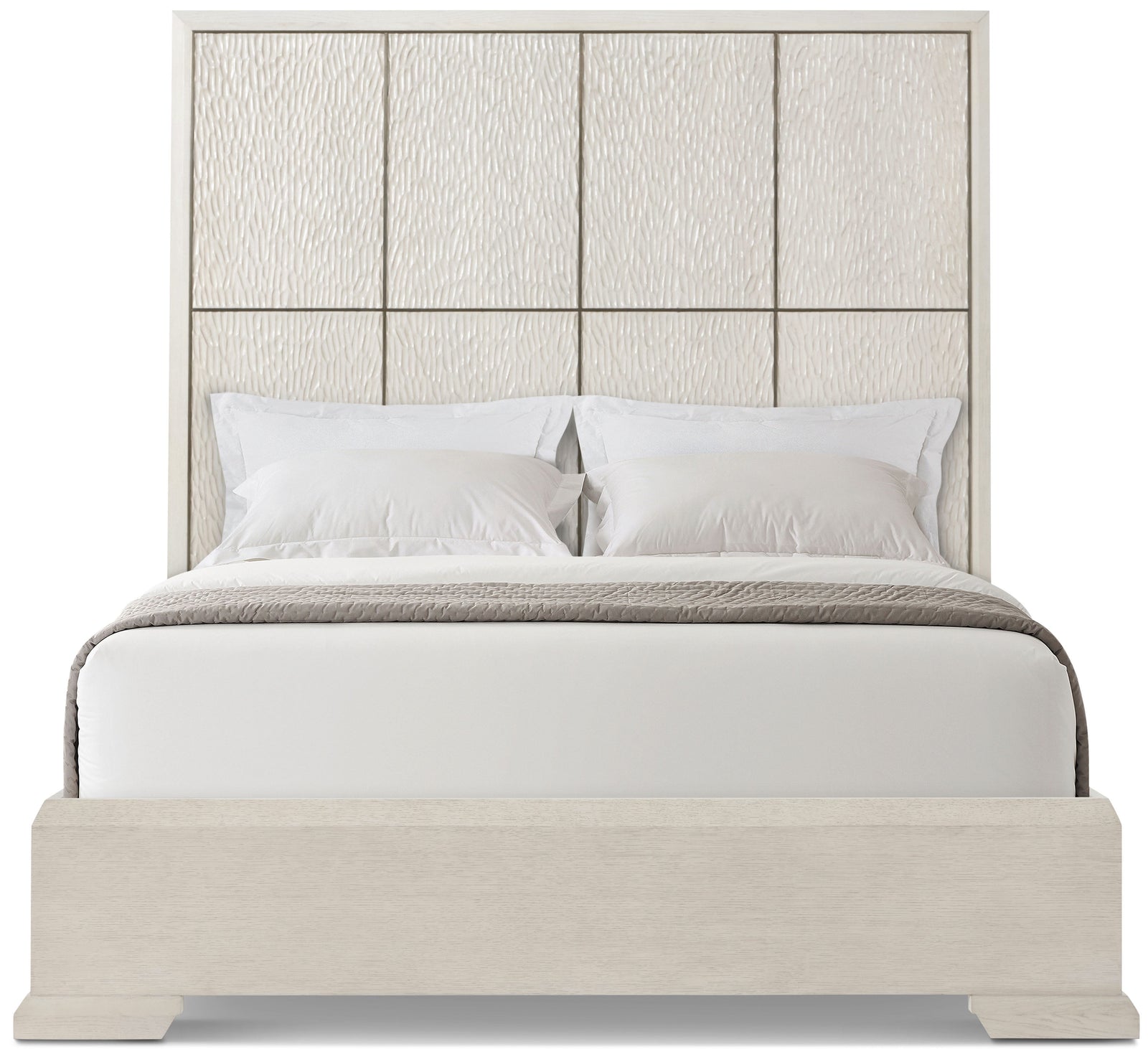 Theodore Alexander Essence Bed Queen / Opal – angle view