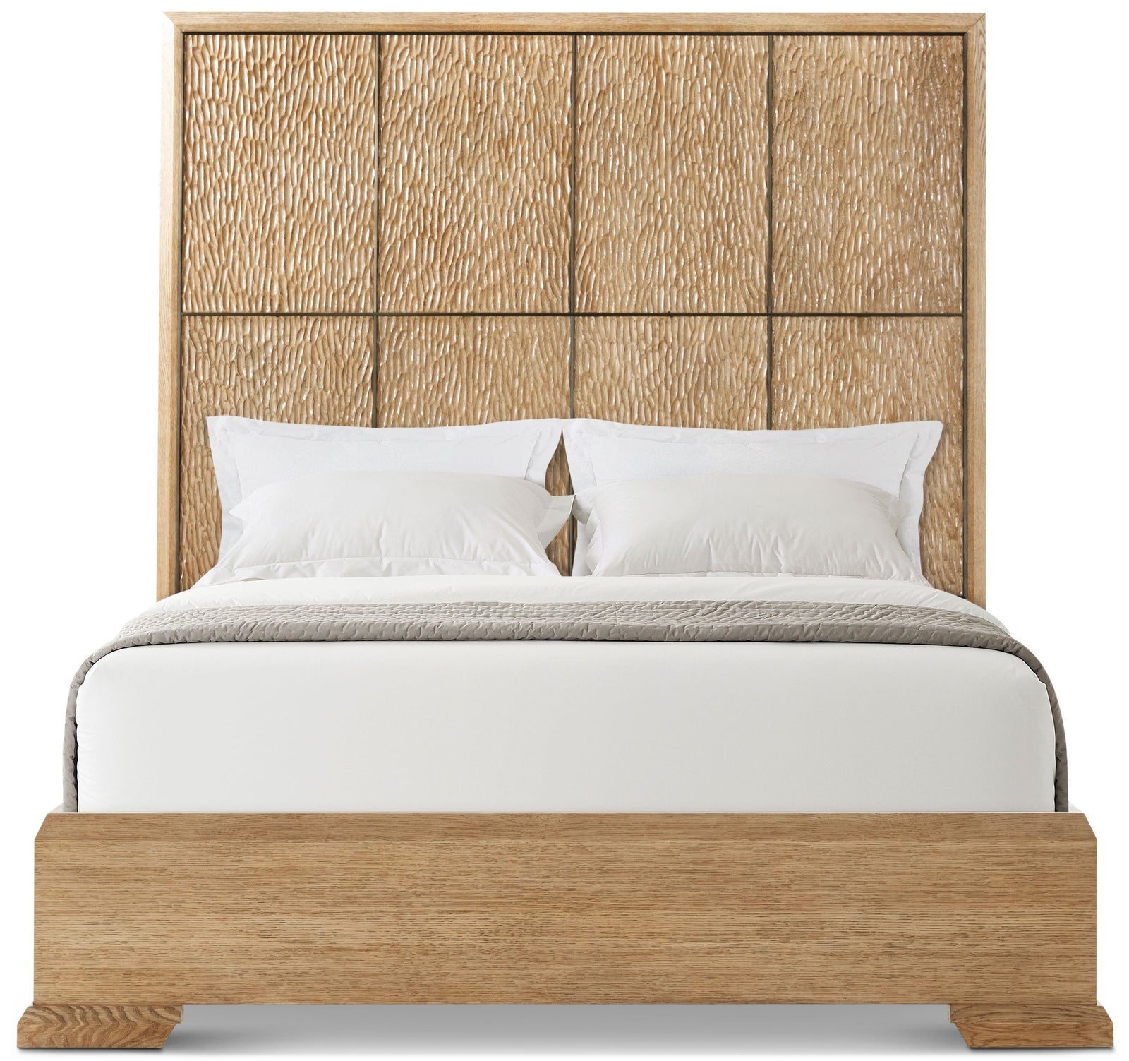 Theodore Alexander Essence Bed Queen / Blonde – angle view