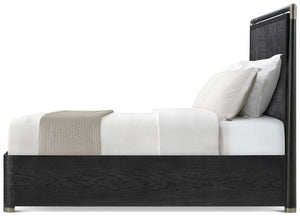 Theodore Alexander Kesden Wood Bed Queen / Silent Black – side view