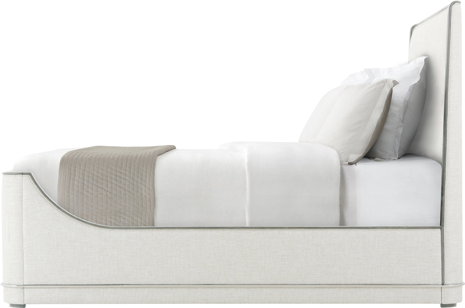 Theodore Alexander Hudson Upholstered Bed Queen – side view