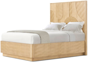 Theodore Alexander Origins Plinth Bed Queen / Sesame – front view