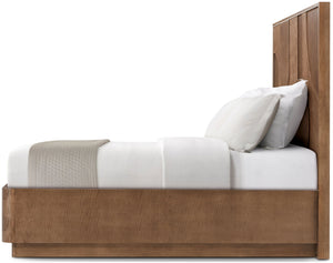 Theodore Alexander Origins Plinth Bed Queen / Landmark – side view