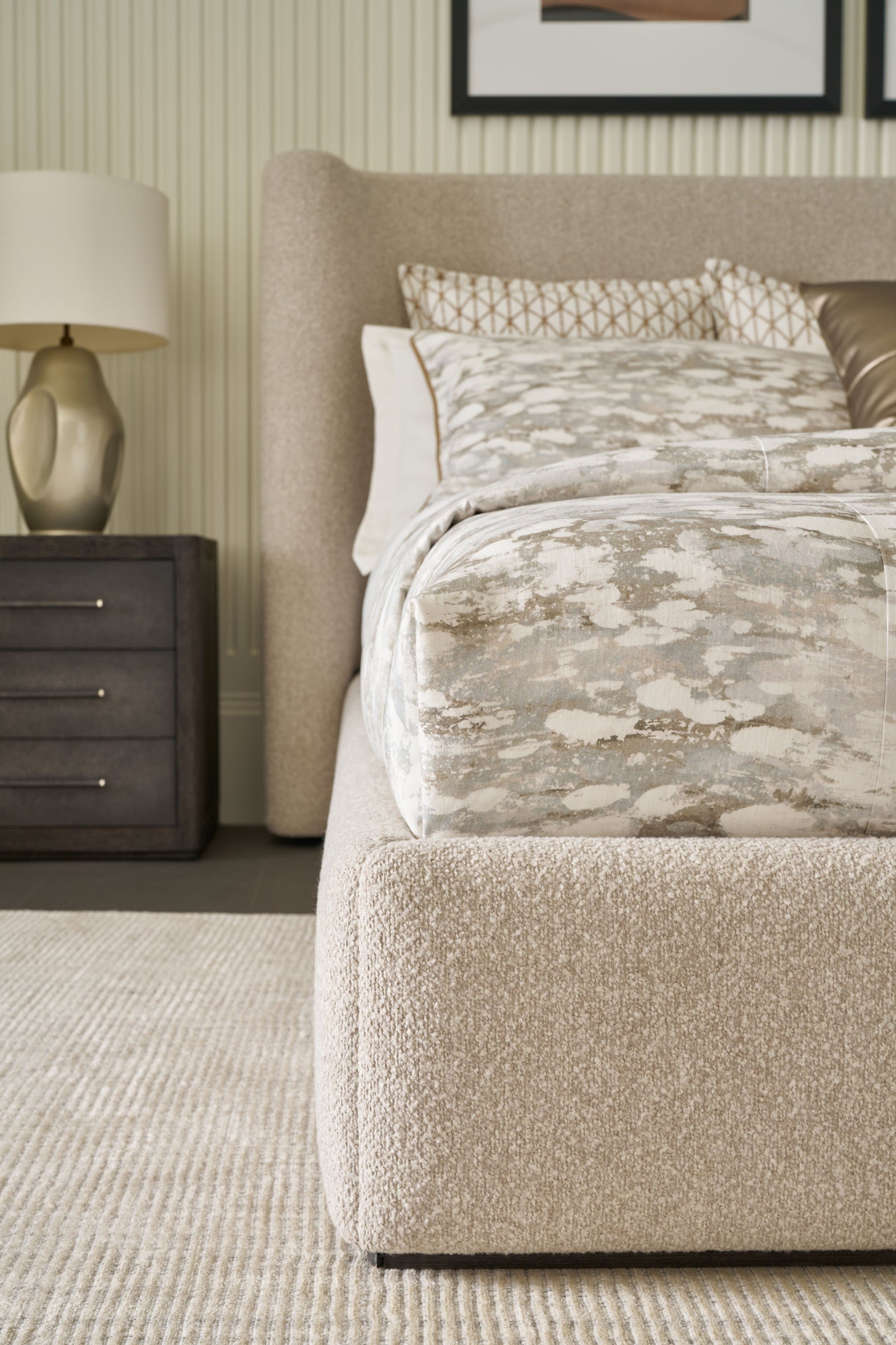 Theodore Alexander Maxwell Upholstered Bed Queen – room setting