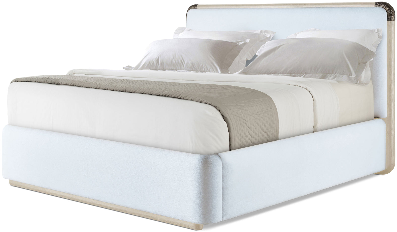 Theodore Alexander Luna Upholstered Bed Queen / Cascade – front view