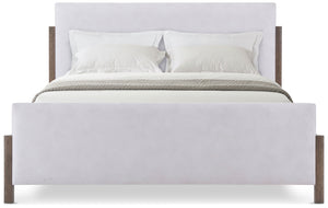 Theodore Alexander Urbane Upholstered Bed Queen / Campfire – angle view