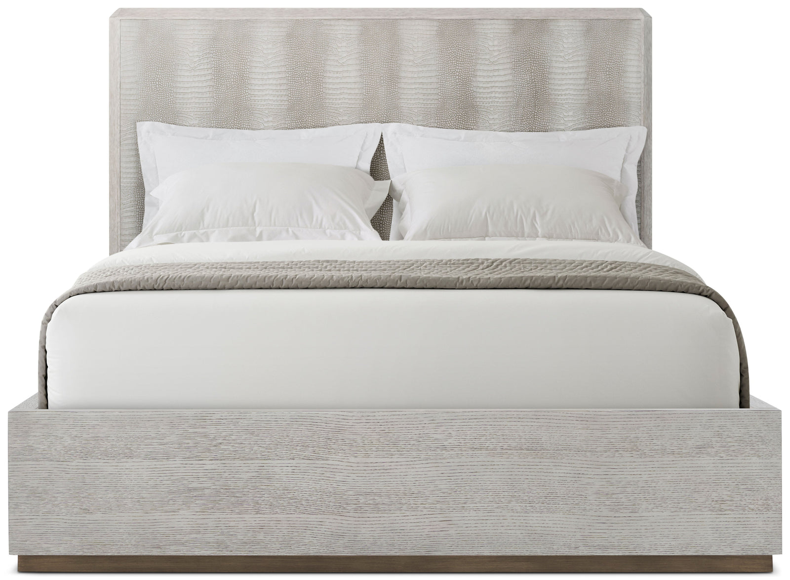 Theodore Alexander Spencer St. James Bed Queen / Argento, Deep Brown – angle view