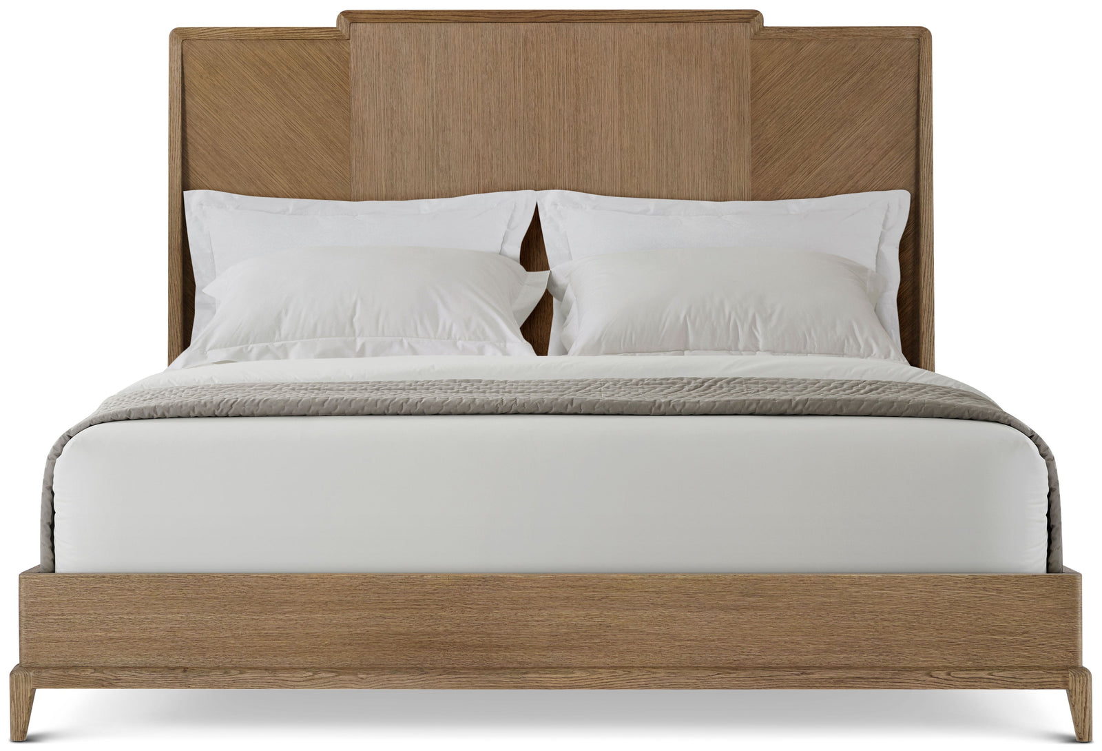 Theodore Alexander Poinciana Bed Queen / Tobacco – angle view