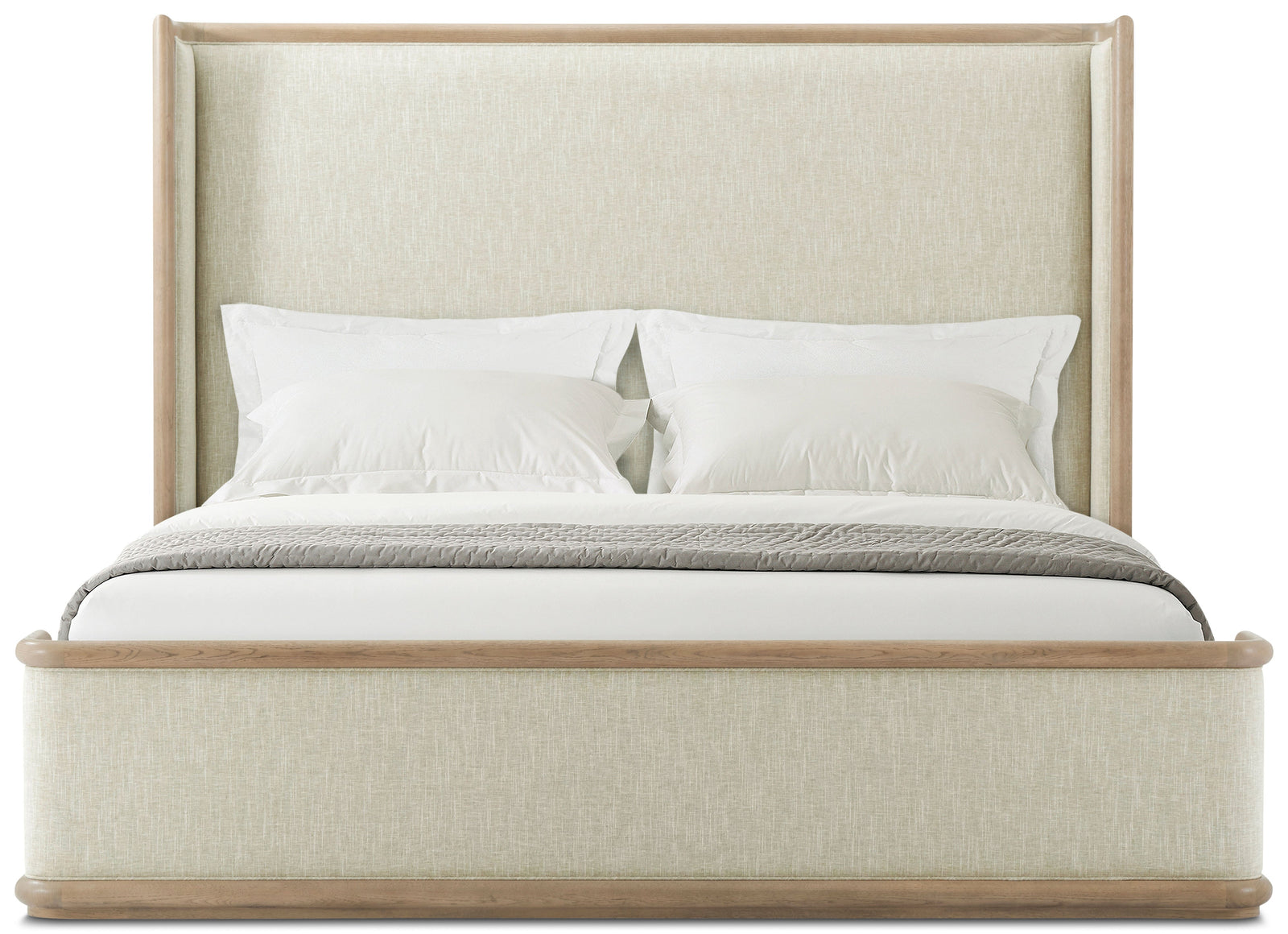 Theodore Alexander Catalina Upholstered Bed King / Dune – angle view