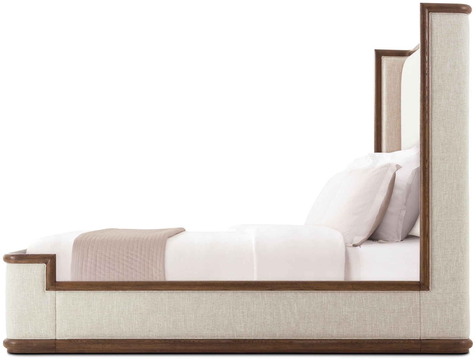 Theodore Alexander Catalina Upholstered Bed King / Earth – angle view