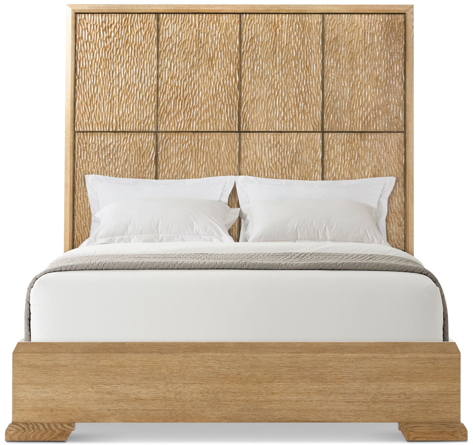 Theodore Alexander Essence Bed King / Blonde – angle view
