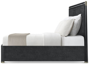Theodore Alexander Kesden Wood Bed King / Silent Black – side view