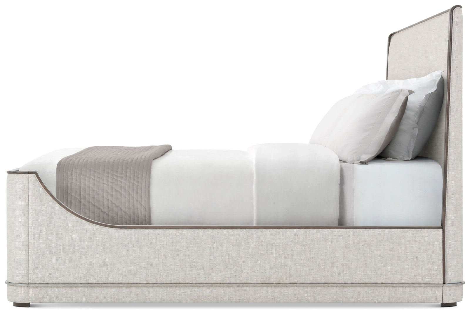 Theodore Alexander Hudson Upholstered Bed King – side view