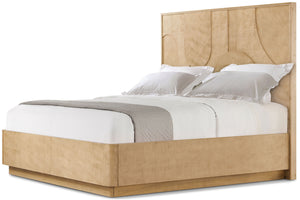 Theodore Alexander Origins Plinth Bed King / Sesame – front view