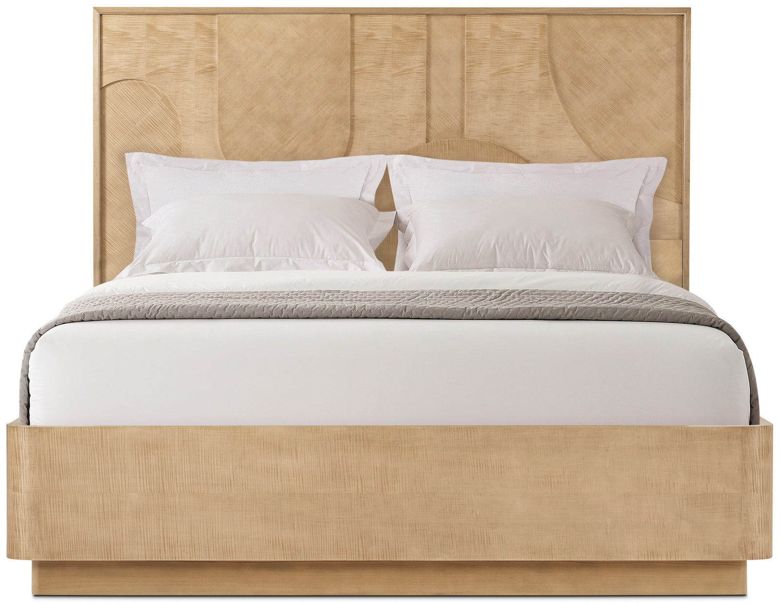 Theodore Alexander Origins Plinth Bed King / Sesame – angle view
