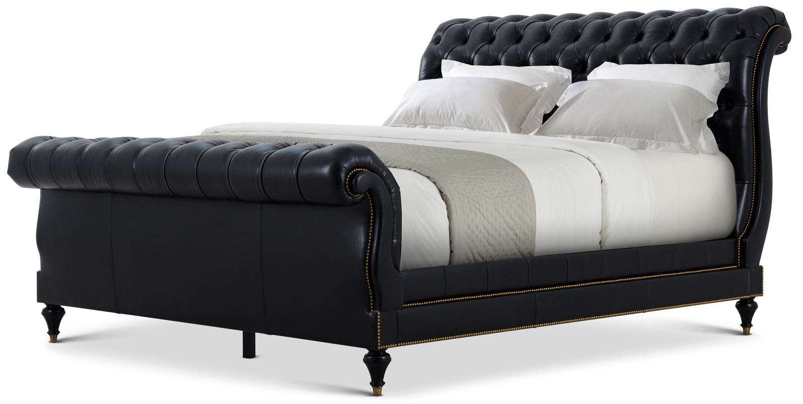 Theodore Alexander Spencer London Sleigh King Bed – front view