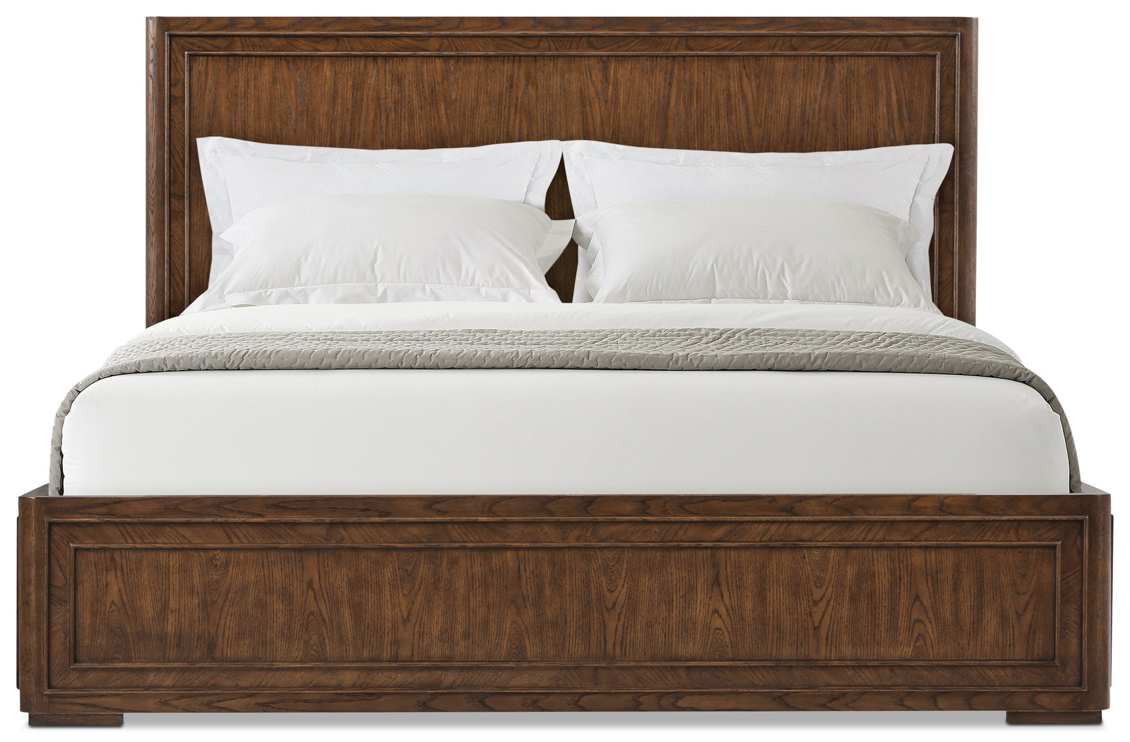Theodore Alexander Surrey Wood Bed King / Brownstone – angle view
