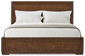 Theodore Alexander Surrey Wood Bed King / Brownstone – angle view