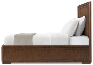 Theodore Alexander Surrey Wood Bed King / Brownstone – side view
