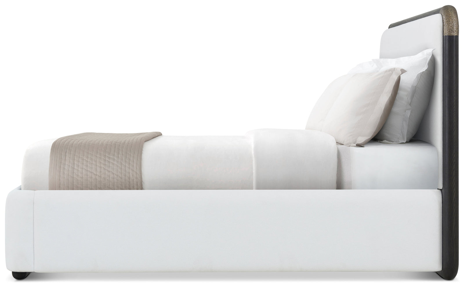 Theodore Alexander Luna Upholstered Bed King / Palmer – side view