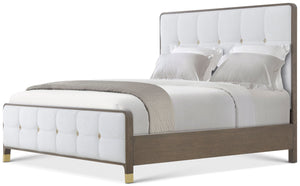 Theodore Alexander Judith Leiber Upholstered King Bed Mink – front view