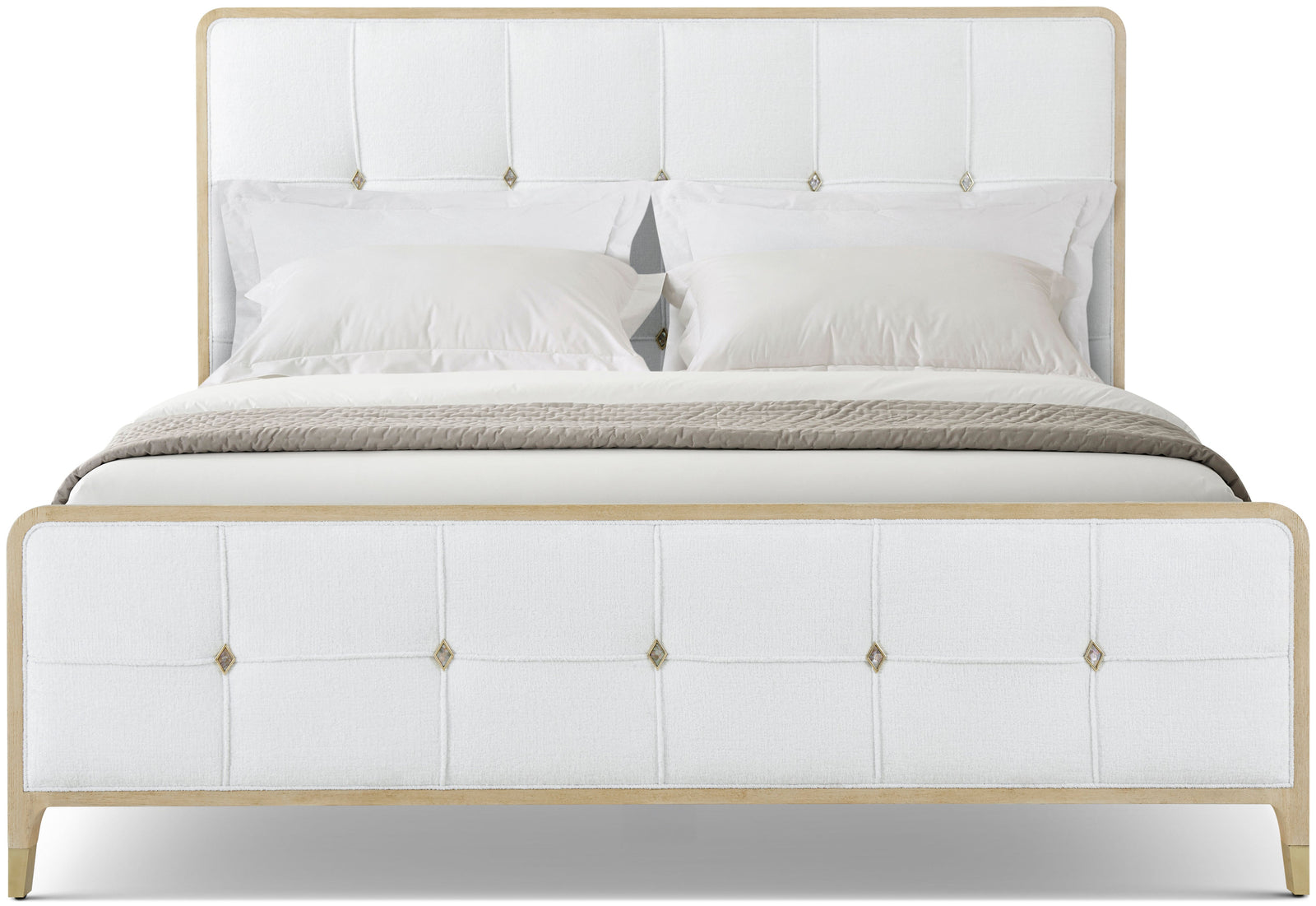 Theodore Alexander Judith Leiber Upholstered King Bed JL Martini – angle view