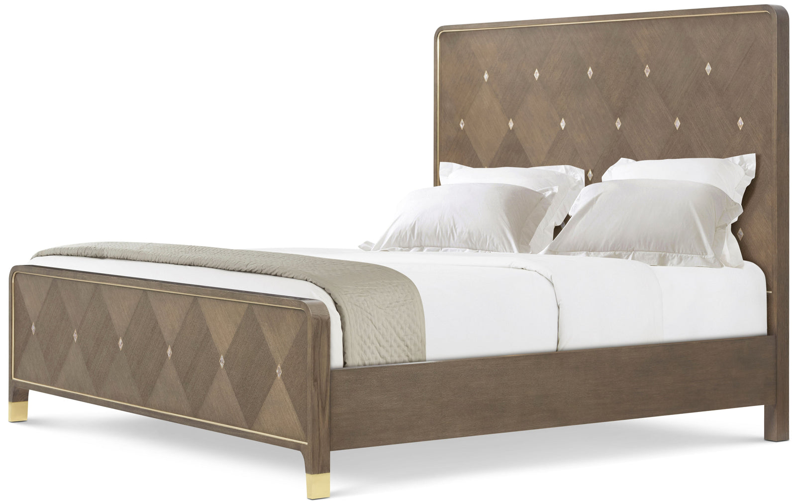 Theodore Alexander Judith Leiber King Bed Mink – front view