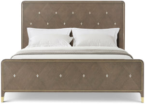 Theodore Alexander Judith Leiber King Bed Mink – angle view