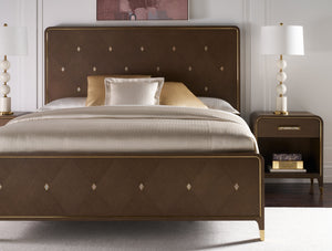 Theodore Alexander Judith Leiber King Bed Mink – room setting