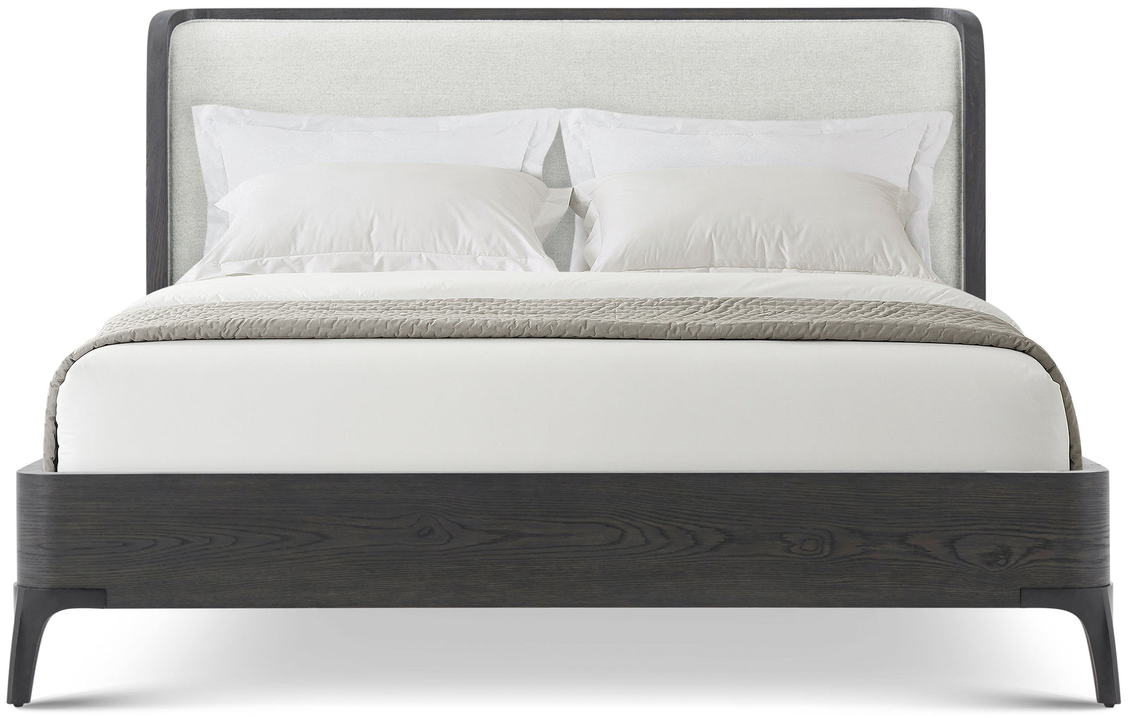 Theodore Alexander Rome Upholstered King Bed – angle view
