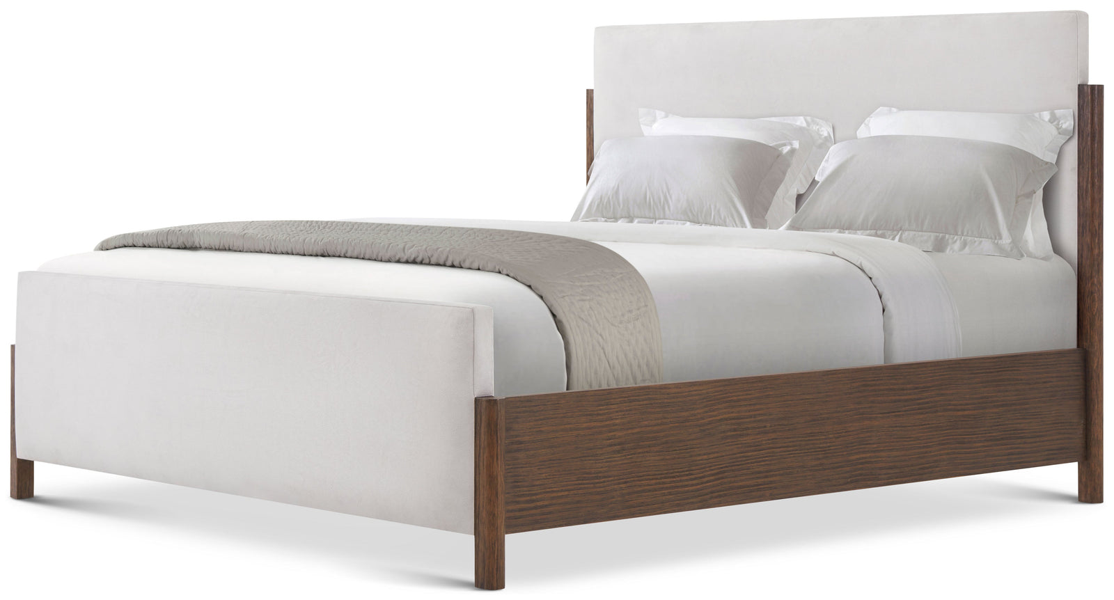 Theodore Alexander Urbane Upholstered Bed King / Campfire – front view