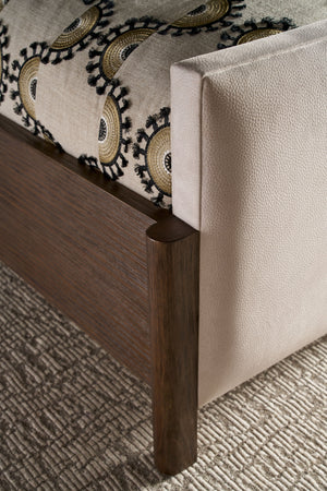 Theodore Alexander Urbane Upholstered Bed King / Campfire – room setting