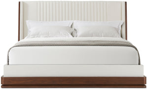Theodore Alexander Coronet Walnut Channel King Bed – angle view